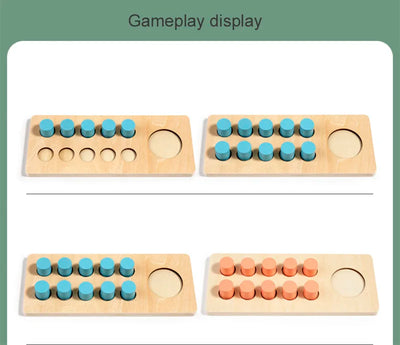 Fidtoy Jeu de mathématiques Montessori pour apprendre les nombres avec cadre de dix
