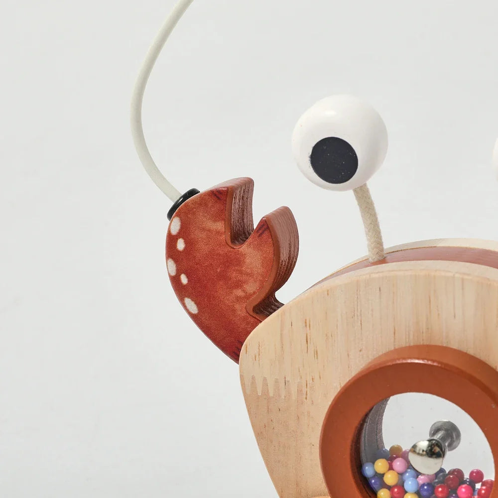 Crab Pull Toy™ – Spelen & Leren – Houten Krab