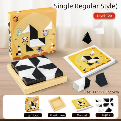 Juego de Lógica Fidtoy para Niños, Aprendizaje STEM, 120 Tarjetas de Desafío para el Enfoque, la Creatividad y la Resolución de Problemas