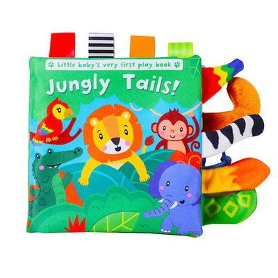 Fidtoy Libros de tela suave en 3D con sonido crujiente | Juguete de aprendizaje sensorial para bebés de 0 a 12 meses
