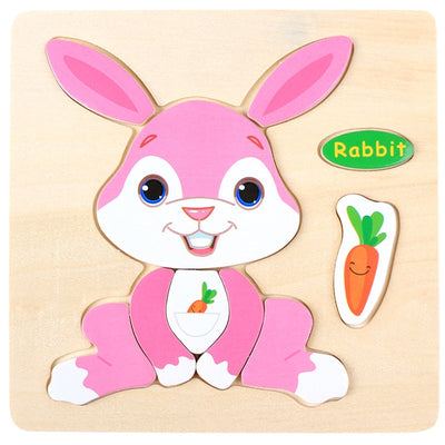 Montessori Wooden Cartoon Puzzles Set#3