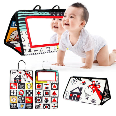 Fidtoy Tummy Time Mirror High Contrast Montessori Baby Toy