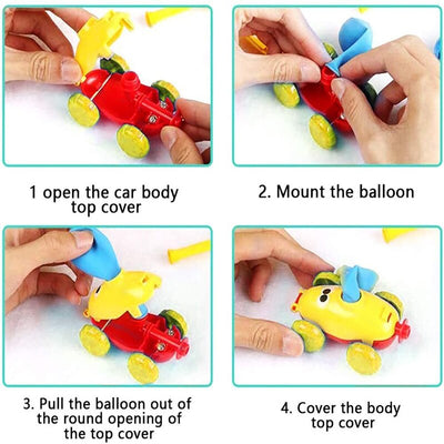 Voiture à propulsion par ballon pour enfants