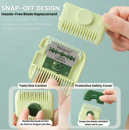 2-in-1 Travel Hair Trimming Comb
