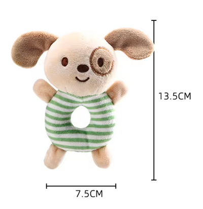 Fidtoy Snuggle & Shake Rattle Friend Peluche Hochet pour Bébé, Jouet Sensoriel pour Nouveau-né