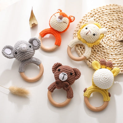 Fidtoy SnuggleBud Rattle & Teether Baby Sensory Toy