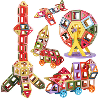 Fidtoy 3D Magnetic Building Blocks Kit – STEM Educational Toy for Kids 4+