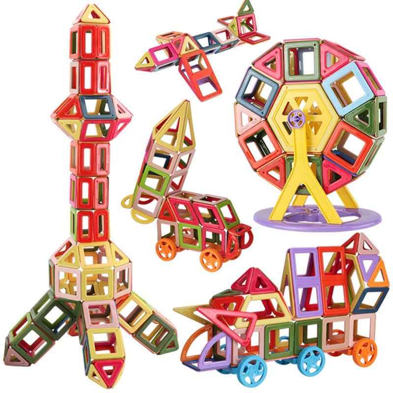 Fidtoy 3D Magnetic Building Blocks Kit – STEM Educational Toy for Kids 4+