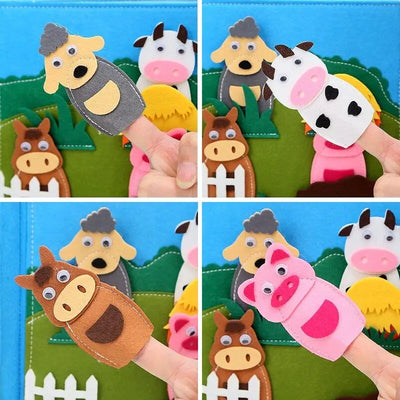 Livre d'activités Montessori en bois pour tout-petits – Jouet d'apprentissage des gestes d'habillage