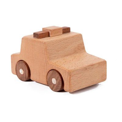 Ensemble de jouets en bois Fidtoy pour enfants | Jeu de construction et de transport Montessori