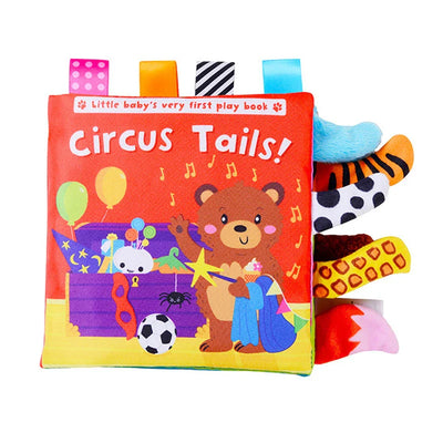 Fidtoy Libros de tela suave en 3D con sonido crujiente | Juguete de aprendizaje sensorial para bebés de 0 a 12 meses