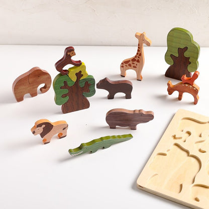 Wooden Forest Montessori Puzzle