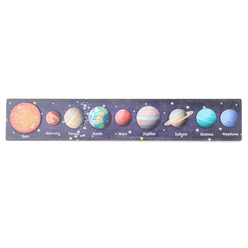 Earth Sun Solar System Planets Wooden Toys