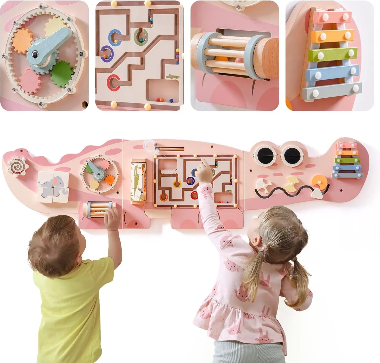 Robud Wooden Busy Board | Montessori Wall Toy