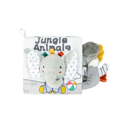 Fidtoy Libros de tela suave en 3D con sonido crujiente | Juguete de aprendizaje sensorial para bebés de 0 a 12 meses
