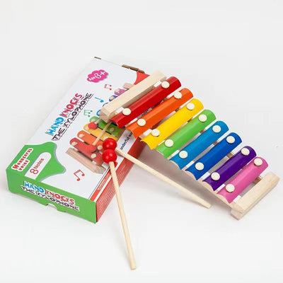 Fidtoy Xylophone en bois pour enfants de 3 ans et plus, instrument de musique Montessori