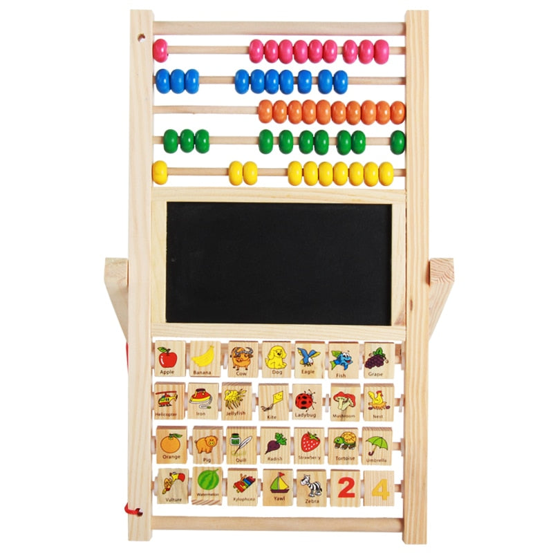 Fidtoy Montessori Counting Cognition Wooden Board Math Toy for Kids 3-10