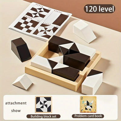 Juego de Lógica Fidtoy para Niños, Aprendizaje STEM, 120 Tarjetas de Desafío para el Enfoque, la Creatividad y la Resolución de Problemas