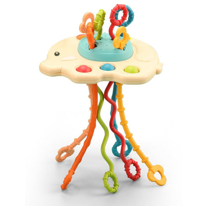 UFO Silicone Montessori Pulling Toy
