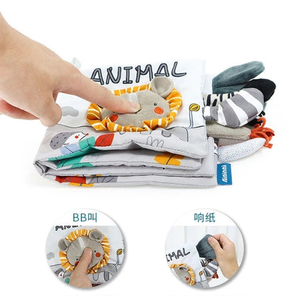 Montessori Baby Sensory Cloth Book