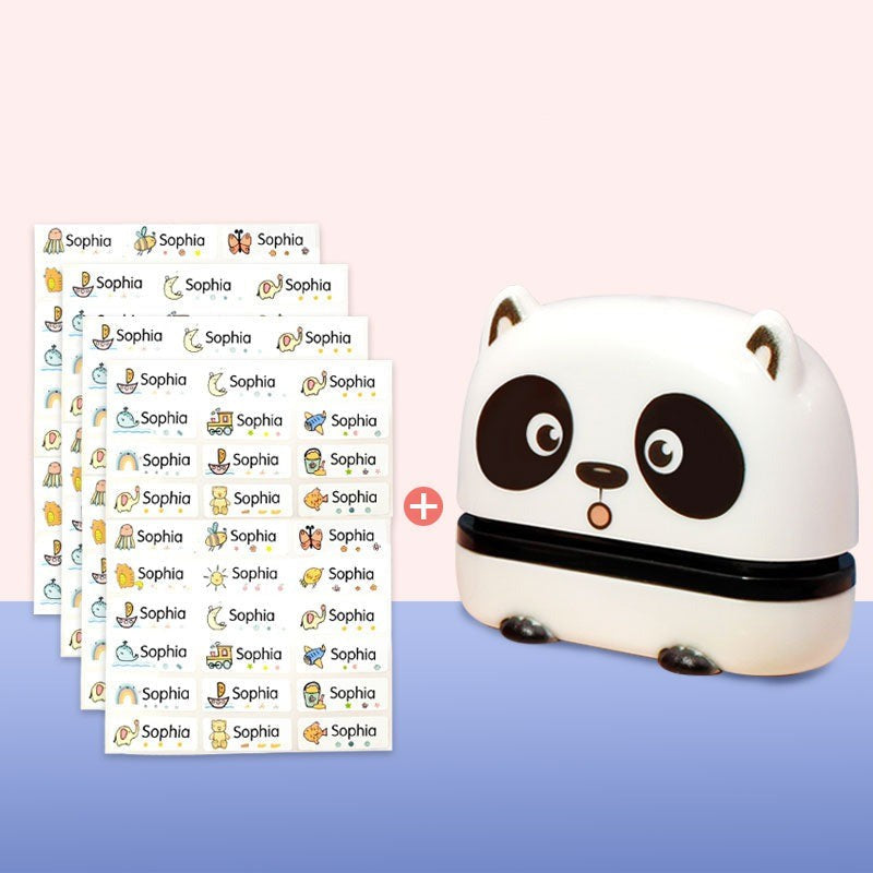 Tampon Prénom Personnalisé Enfant et 100 Stickers