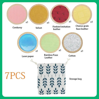 Fidtoy Sensory Pads Toy Montessori Tactile Texture Learning Toy for Toddlers