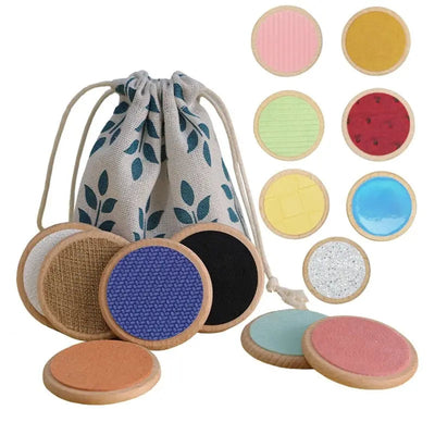 Fidtoy Sensory Pads Toy Montessori Tactile Texture Learning Toy for Toddlers