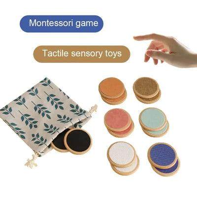 Fidtoy Sensory Pads Toy Montessori Tactile Texture Learning Toy for Toddlers
