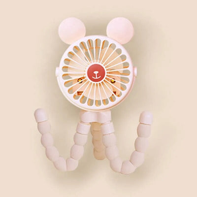 Fidtoy Portable Stroller Fan Clip On Baby Cooling Fan USB Rechargeable