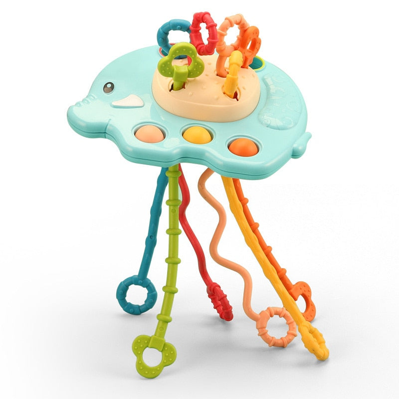 UFO Silicone Montessori Pulling Toy
