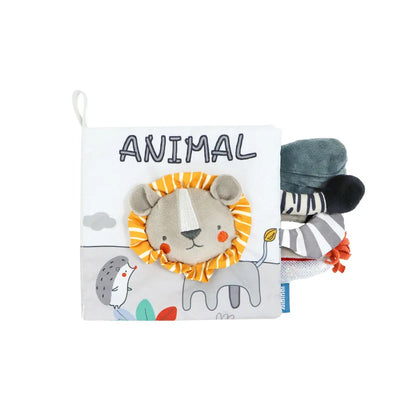 Fidtoy Libros de tela suave en 3D con sonido crujiente | Juguete de aprendizaje sensorial para bebés de 0 a 12 meses