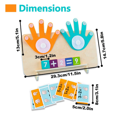 Fidtoy Jouet Montessori d'apprentissage des maths pour enfants de 3 ans et plus, tableau pour compter, additionner, soustraire, avec blocs numérotés et pratique de traçage et d'écriture