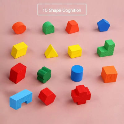 Caja de inteligencia para clasificar formas - 15 piezas