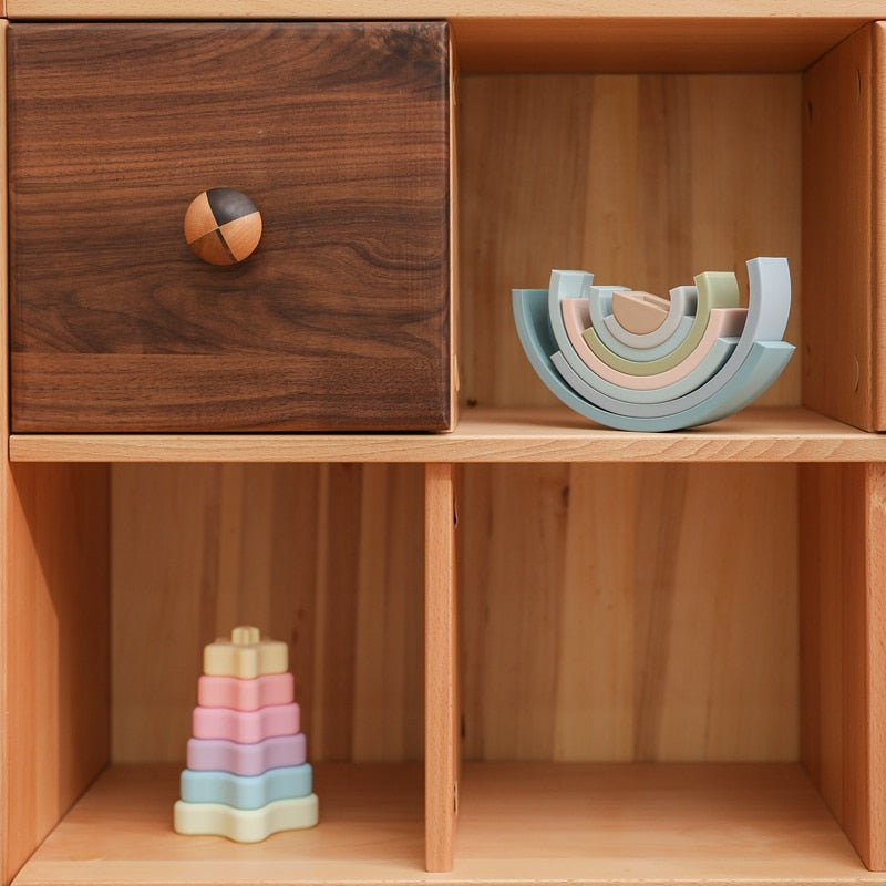 Silicone Stacking Rainbow