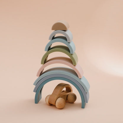 Silicone Stacking Rainbow