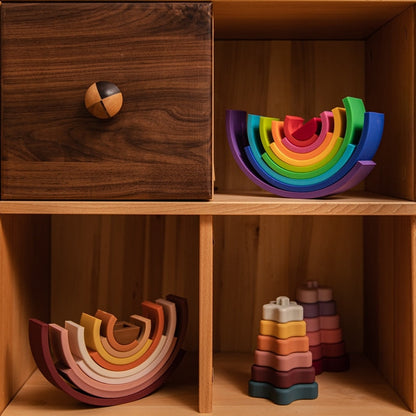 Silicone Stacking Rainbow