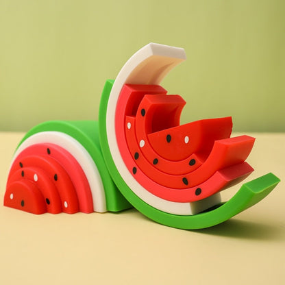 Small Silicone Stacking Watermelon