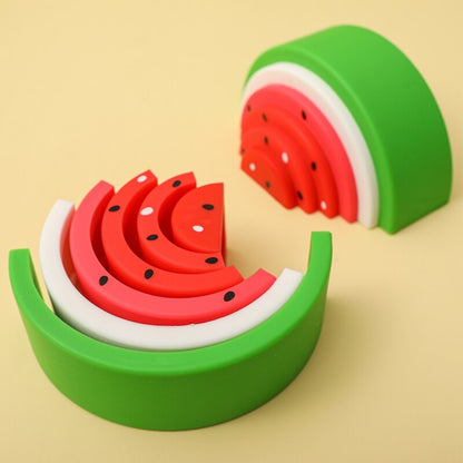 Small Silicone Stacking Watermelon