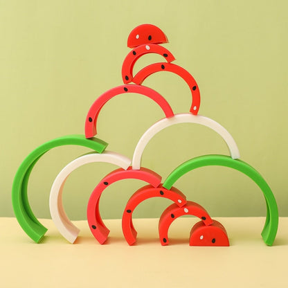 Small Silicone Stacking Watermelon