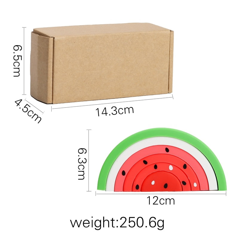Small Silicone Stacking Watermelon