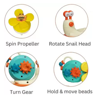 5-in-1 Multisensory Snail Spinner Toy