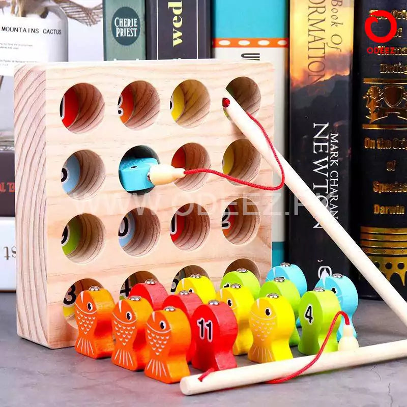 Solid Wooden Digital Magnetic Fishing