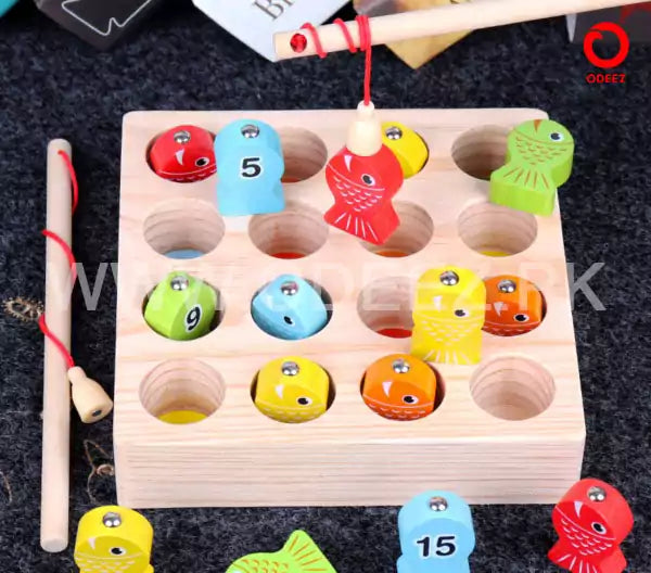 Solid Wooden Digital Magnetic Fishing