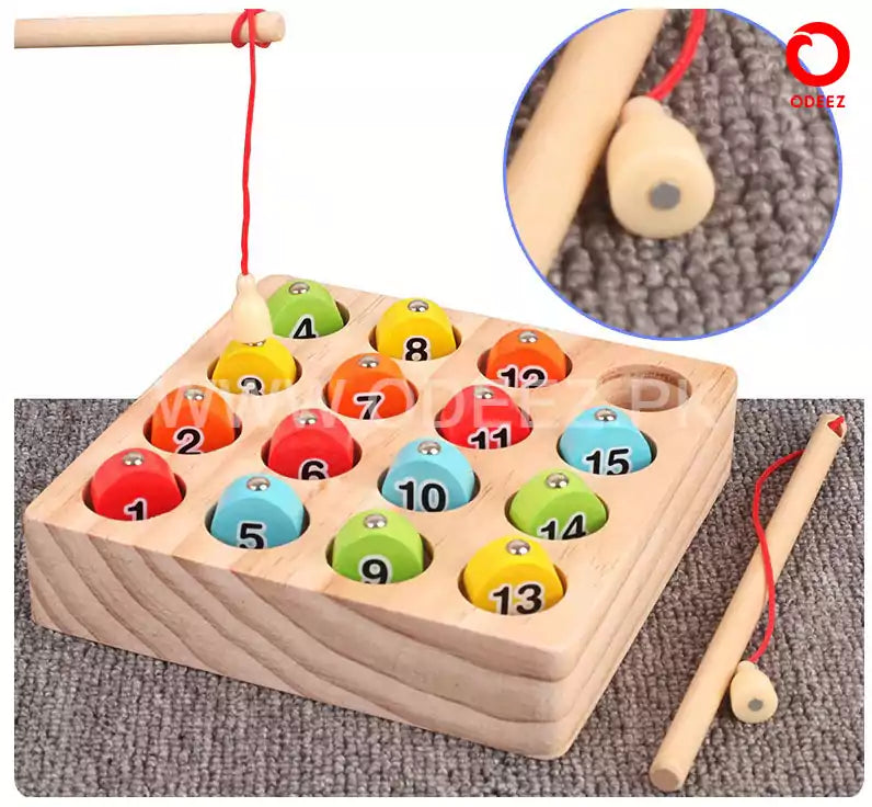 Solid Wooden Digital Magnetic Fishing