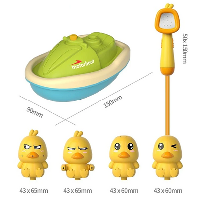 Rociando patos de baño