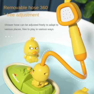 Rociando patos de baño