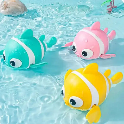 Fidtoy Poisson-clown Nageur Jouet de Bain pour Tout-petits Jouet de Jeu d'eau