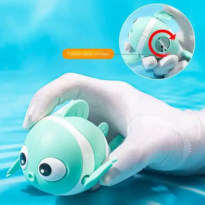 Fidtoy Poisson-clown Nageur Jouet de Bain pour Tout-petits Jouet de Jeu d'eau