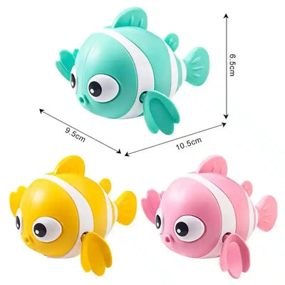 Fidtoy Poisson-clown Nageur Jouet de Bain pour Tout-petits Jouet de Jeu d'eau