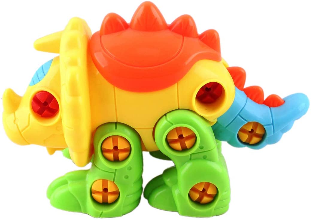 Take Apart Dinosaurs Toys Includes Screw Drivers and Pull-Along Accessory (2 Pack)